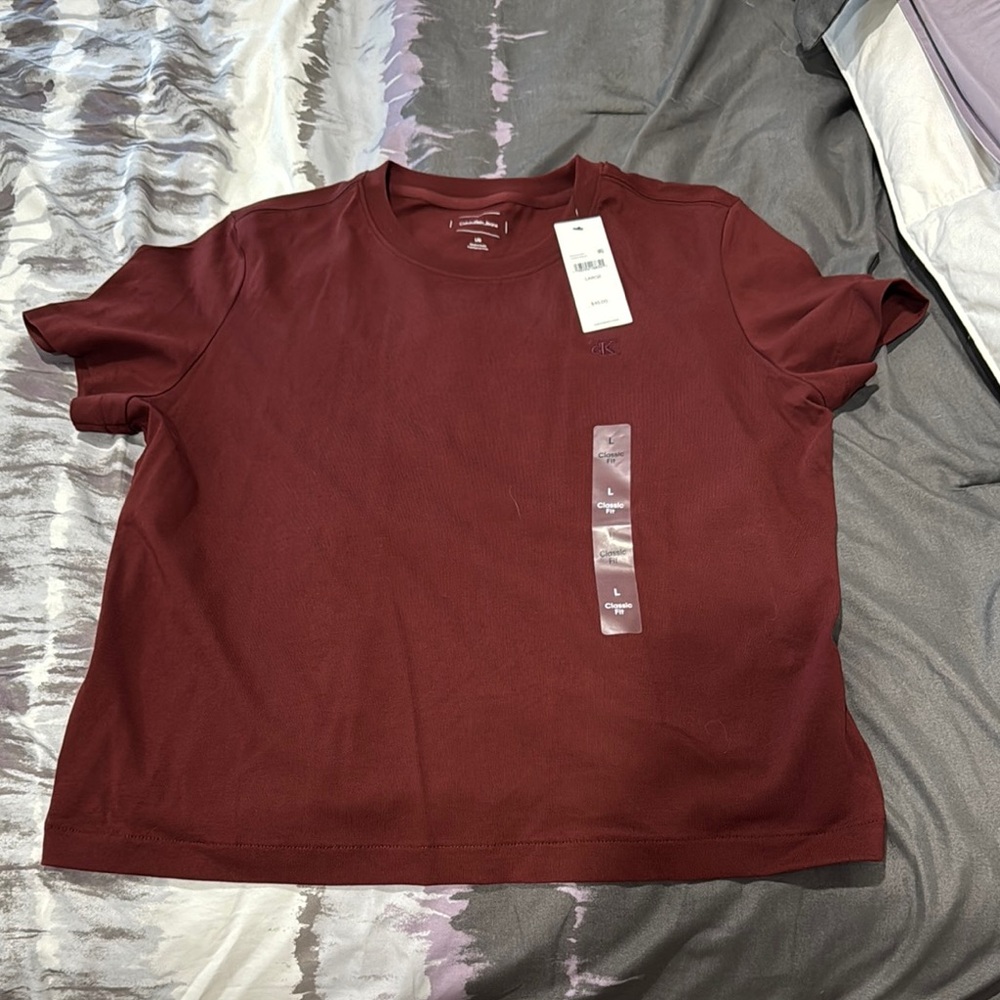 Calvin Klein Burgundy Tee